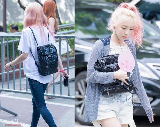 男人看手腕，女人看背包，时髦范要怎么装一个双肩包就能搞定！