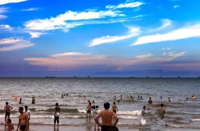 海口一座不需要滤镜的城市,海口一线海景