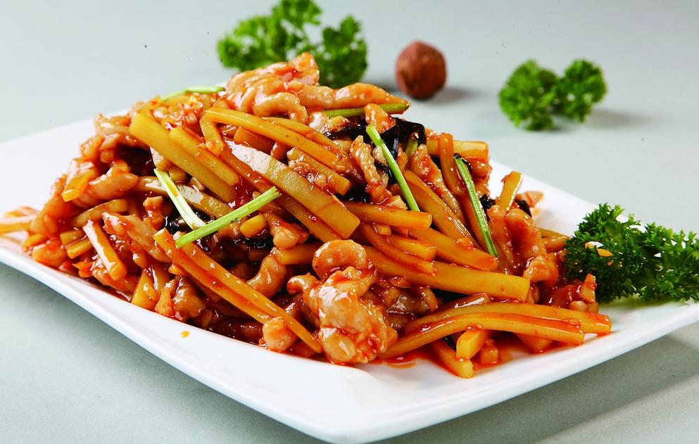 黑木耳炒杏鲍菇老陕说菜,黑木耳炒汉菜