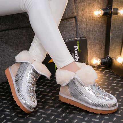 冬季潮流百搭雪地靴,冬季必备超暖加厚的雪地靴