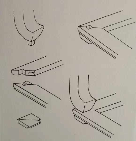 古代木工卯榫结构图片欣赏,古典家具桌面的卯榫结构图