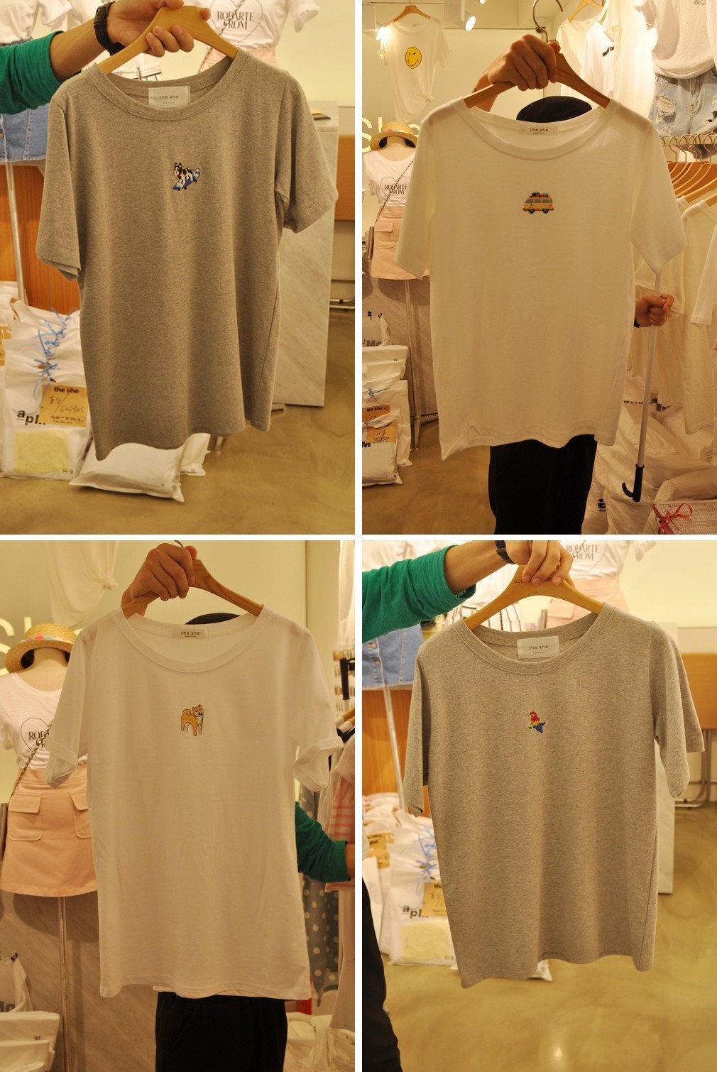 档口精选|盛夏来东大门“theshe”档口批点T恤和短裤吧！