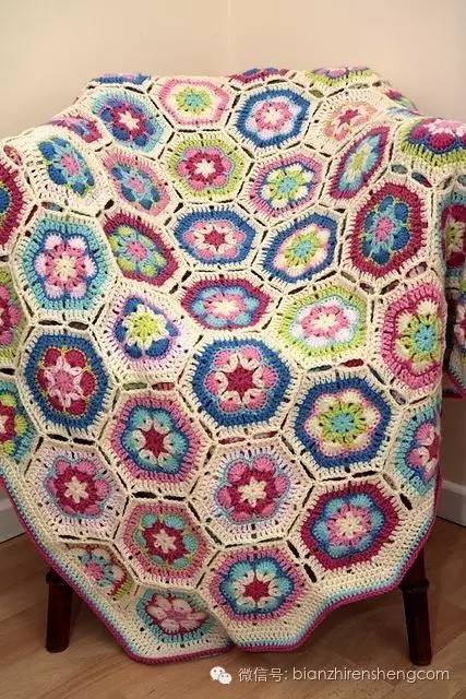 非洲菊拼花的钩针图解,非洲菊拼花钩针教程