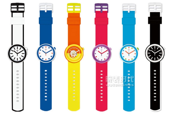 swatch粉蓝印花,swatchpop