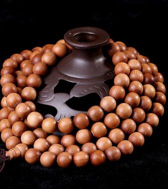 檀香木佛珠手串男士,男人佩戴檀香木手串