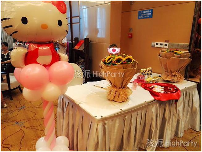 百日宴hellokitty,hellokitty生日宴布置