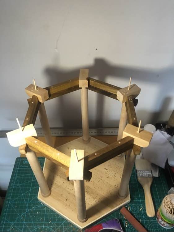 看了古建筑然后就自己动手制作一个亭子，快来学习哦