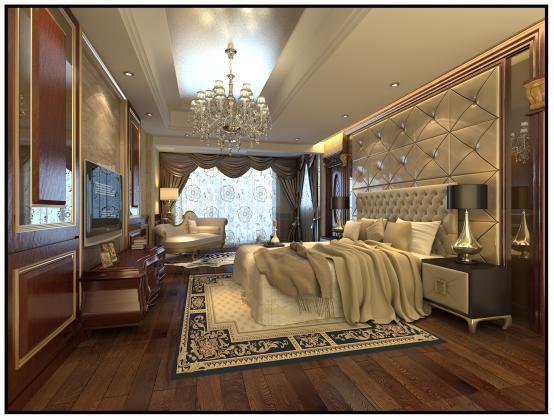 合肥国贸天琴湾装修效果图,装修效果图现代轻奢90平方合肥