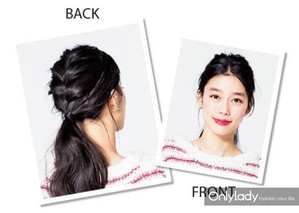日本妹子的头发怎么扎,日本女生打理发型教程