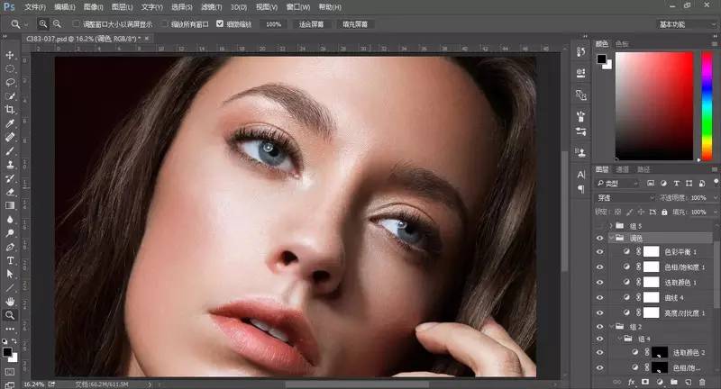 职业修图师,修图师如何给人物磨皮