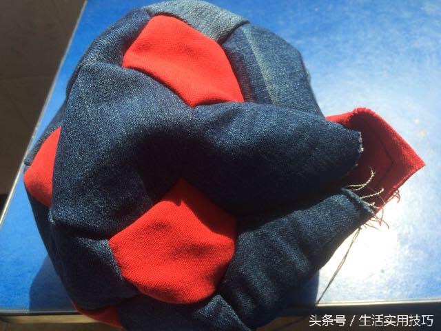 牛仔裤改足球,牛仔裤改造男童衣服