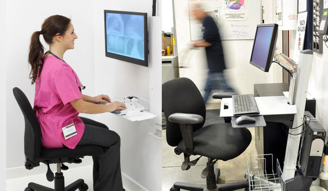 站着办公电脑桌,站着办公可升降电脑桌