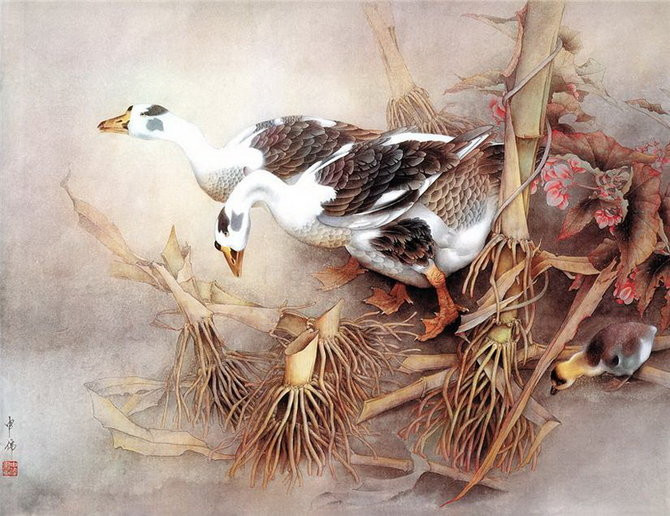 工笔画没有生宣怎么裱纸,画工笔画怎样过稿