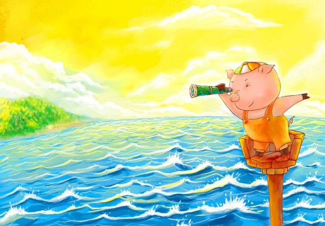 中秋！三只小猪去度假！｜《美美、笨笨和天才猪的幸福生活》6上