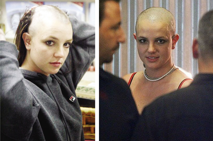 五大当红女星光头照,最惊艳的女星光头