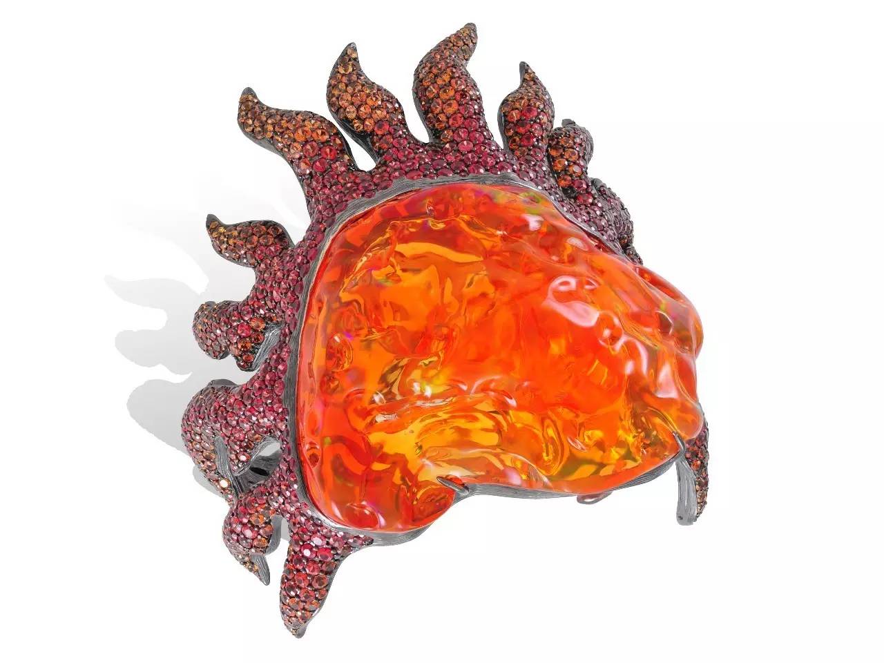 报告!就是这绚烂的火欧泊让我有忍不住剁手的欲望