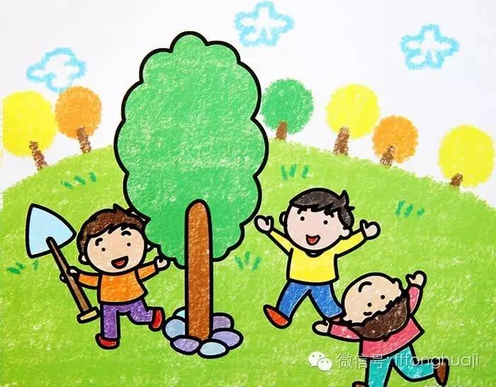 儿童画画适合的画笔,儿童绘画颜料画教程简单