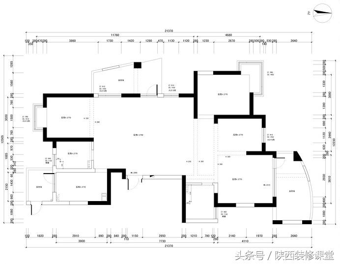 4房2厅2卫简约风格装修,160平方米房子装修美式轻奢