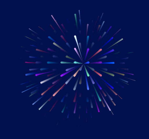 891[PS特效]用PS滤镜把图片做成烟花图片