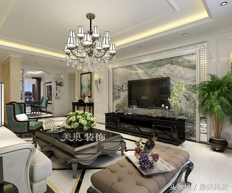 维也纳湖畔装修效果图,维也纳湖畔139平装修