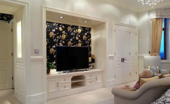 满墙电视柜深度最佳设计尺寸,卧室衣柜和电视柜一体尺寸效果图