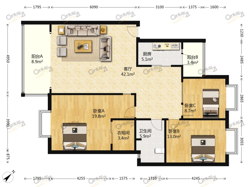 外行人看价格内行人看效果,成都金牛区和睦人家二期房价