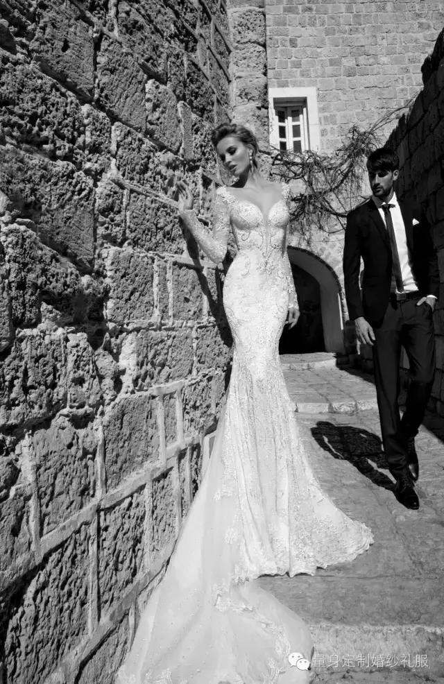 适合宽肩的婚纱,23款一字肩婚纱