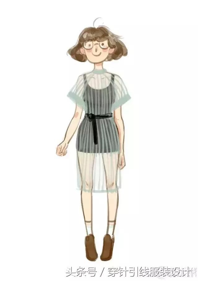 中世纪服装插画,女特工服装插画