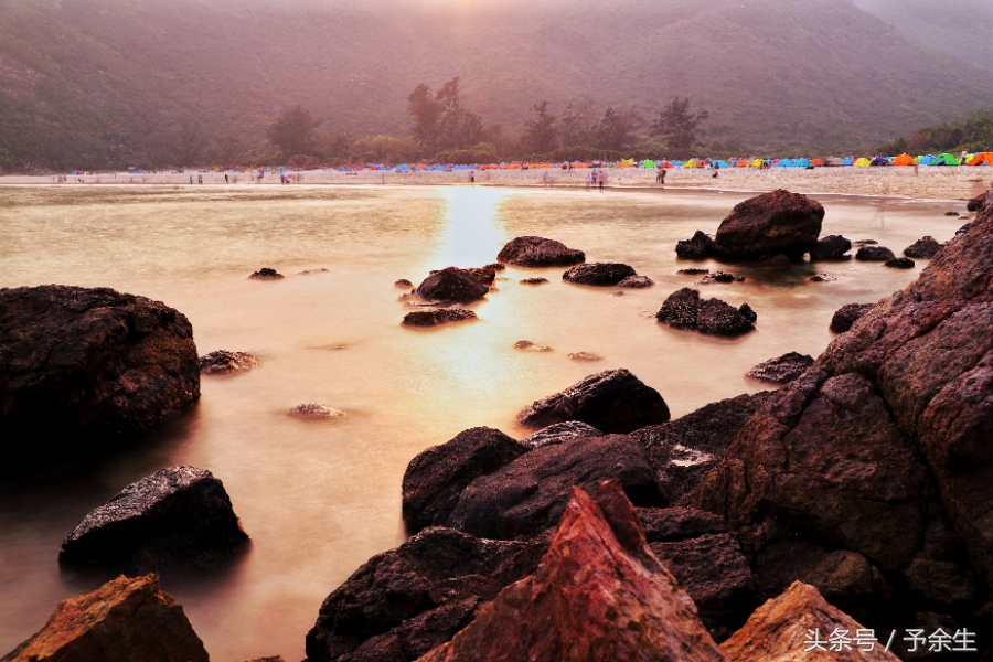 行麦径风景时宿轻沙绵风中