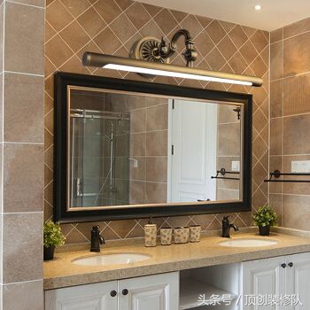 镜前灯怎么安装效果最好卫生间,卫生间镜前灯管拆卸及安装