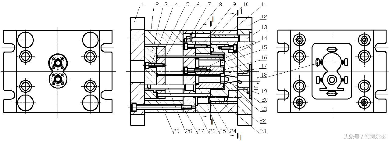 叶片压铸模具,压铸模具的喷雾装置的制作方法