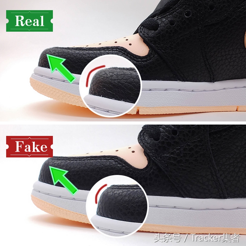 aj1黑粉脚趾真假对比,aj1黑粉脚趾low发售