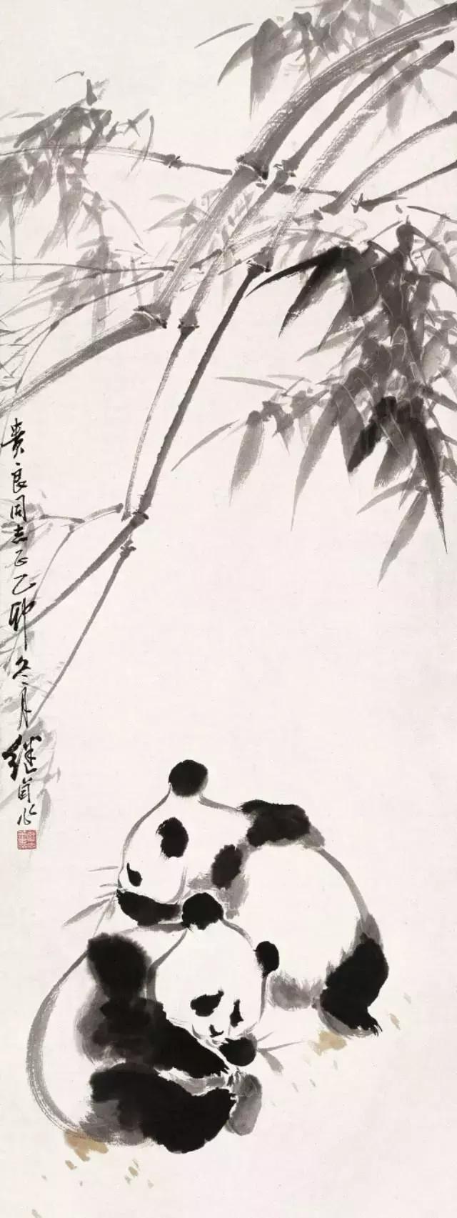 中国的国宝熊猫谁最可爱,国宝级写意熊猫