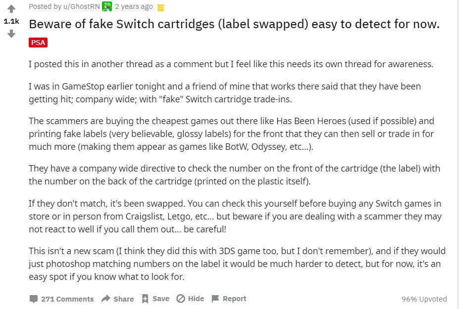 NS卡带「假盒」疑云:你买到的假包装,到底为什么而存在?