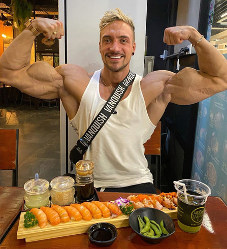 体脂率20%的身材男人,体脂率6%肌肉男