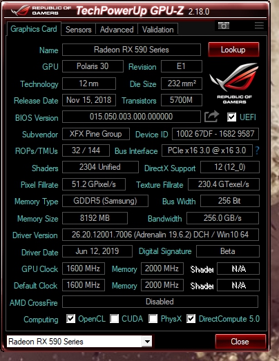 仍是性价比之选——讯景XFXRX590AMD50周年纪念版开箱