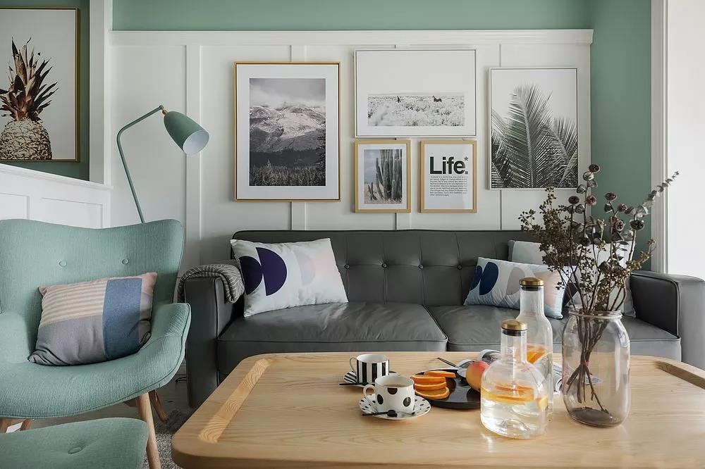 卧室绿色全屋乳胶漆,小户型房子刷乳胶漆好看