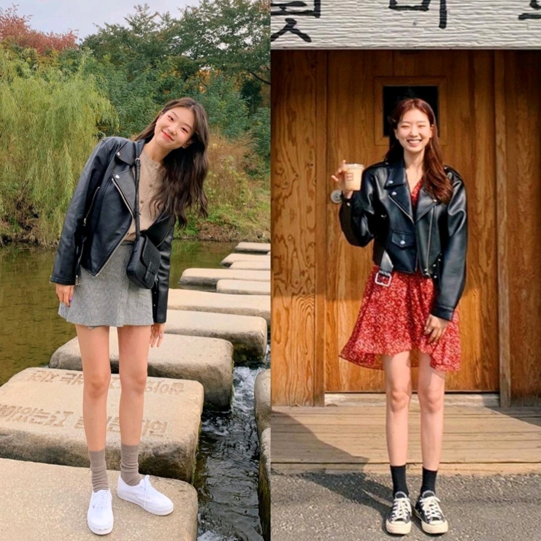 很火的韩国小姐姐穿搭,韩国小姐姐的穿搭日常完美身材