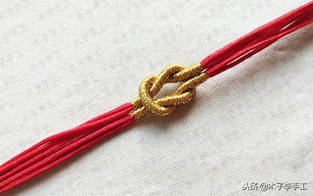 玉米结手链编织教程可伸缩,方形玉米结手链编法教程