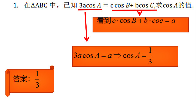 高考三角函数大题能用射影定理吗,数学解题方法与技巧高中解三角形