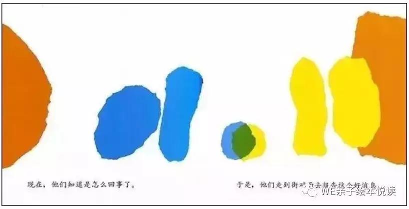 李欧李奥尼绘本内容,绘本小蓝和小黄精读