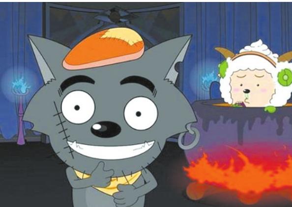 喜羊羊与灰太狼很瘦的老羊叫什么,喜羊羊中的灰太狼最帅时刻