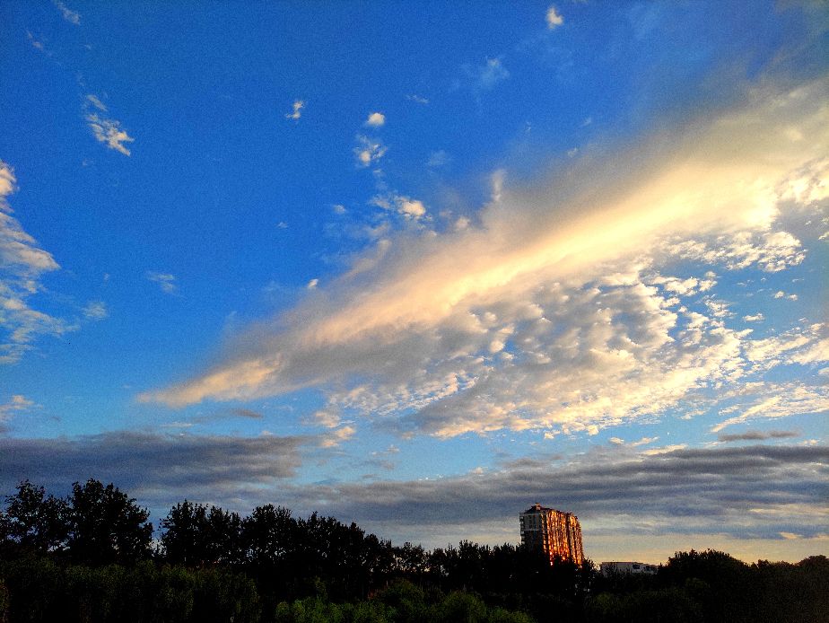 雨后的夕阳无限美图片,雨后的夕阳很美