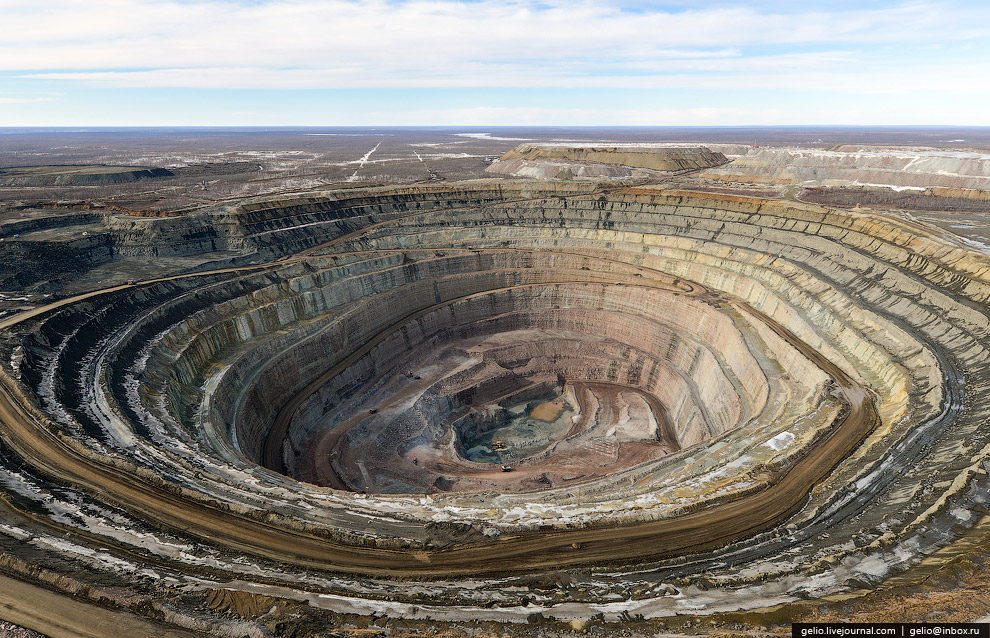 去俄罗斯挖金矿怎么样,真实钻石开采出来的样子