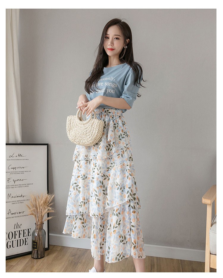 雪纺半身裙夏季薄款垂感百搭,夏季雪纺飘逸半身裙气质高级感