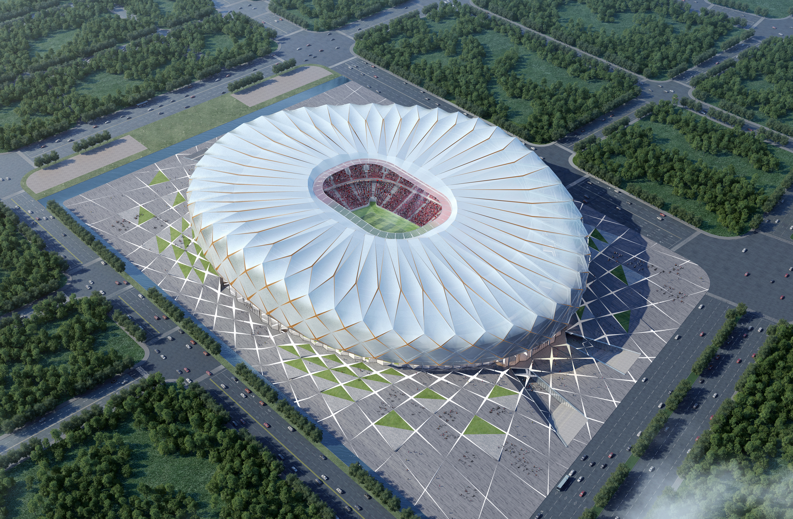 恒大新足球场创意,恒大打造世界球场