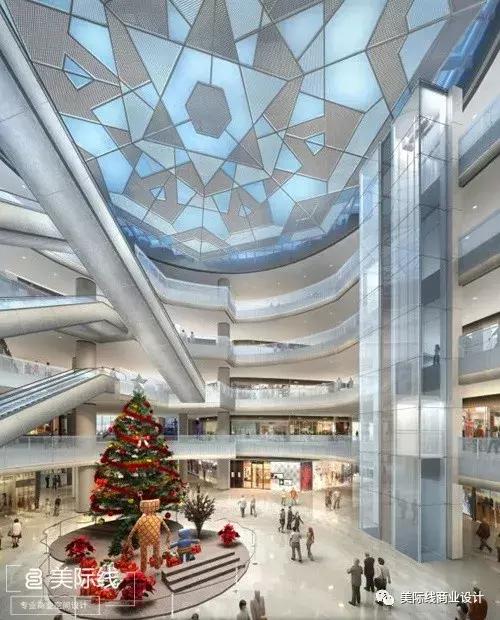 大型购物中心中庭设计案例,中庭设计商场