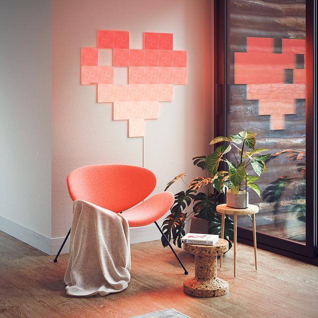 方块智能炫彩灯,nanoleaf智能灯造型