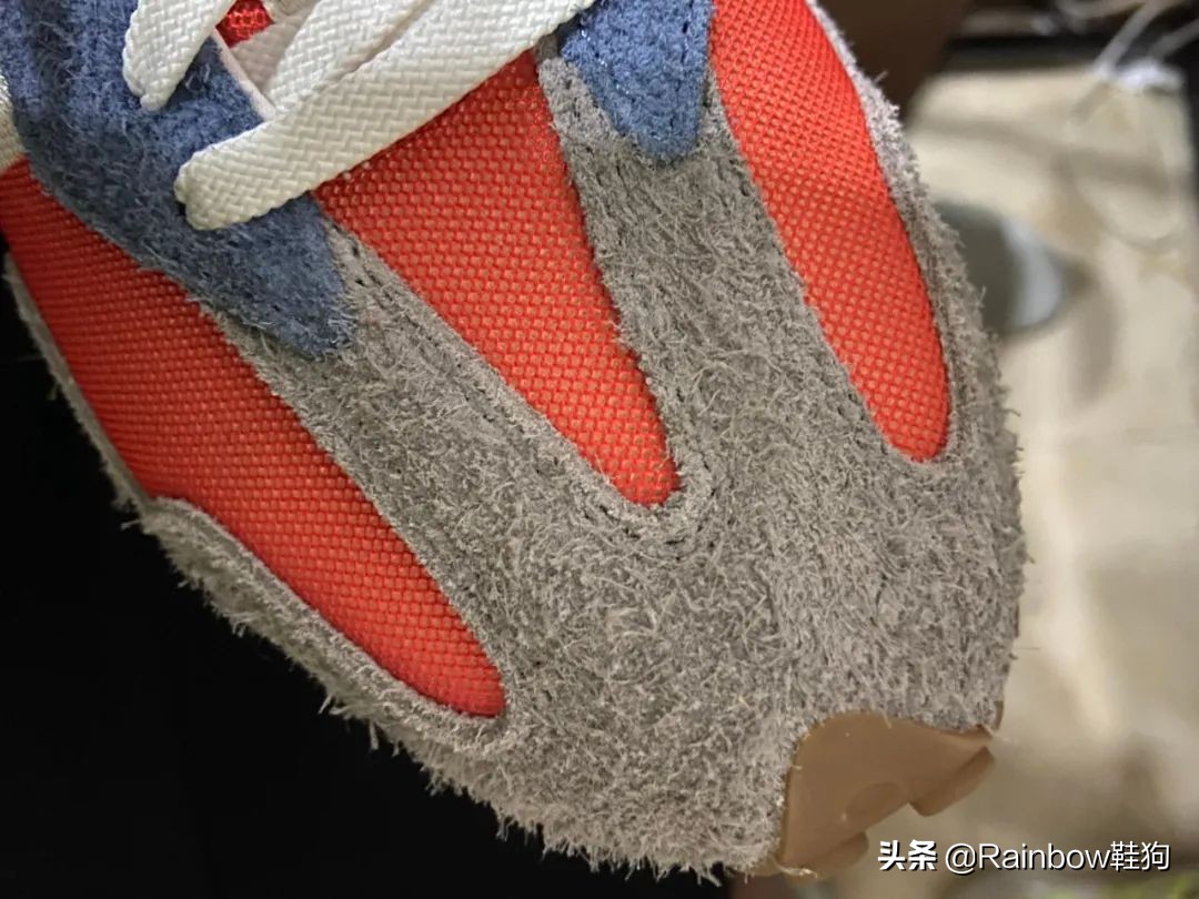 nb327白灰色上脚测评,nb327脚感真假对比