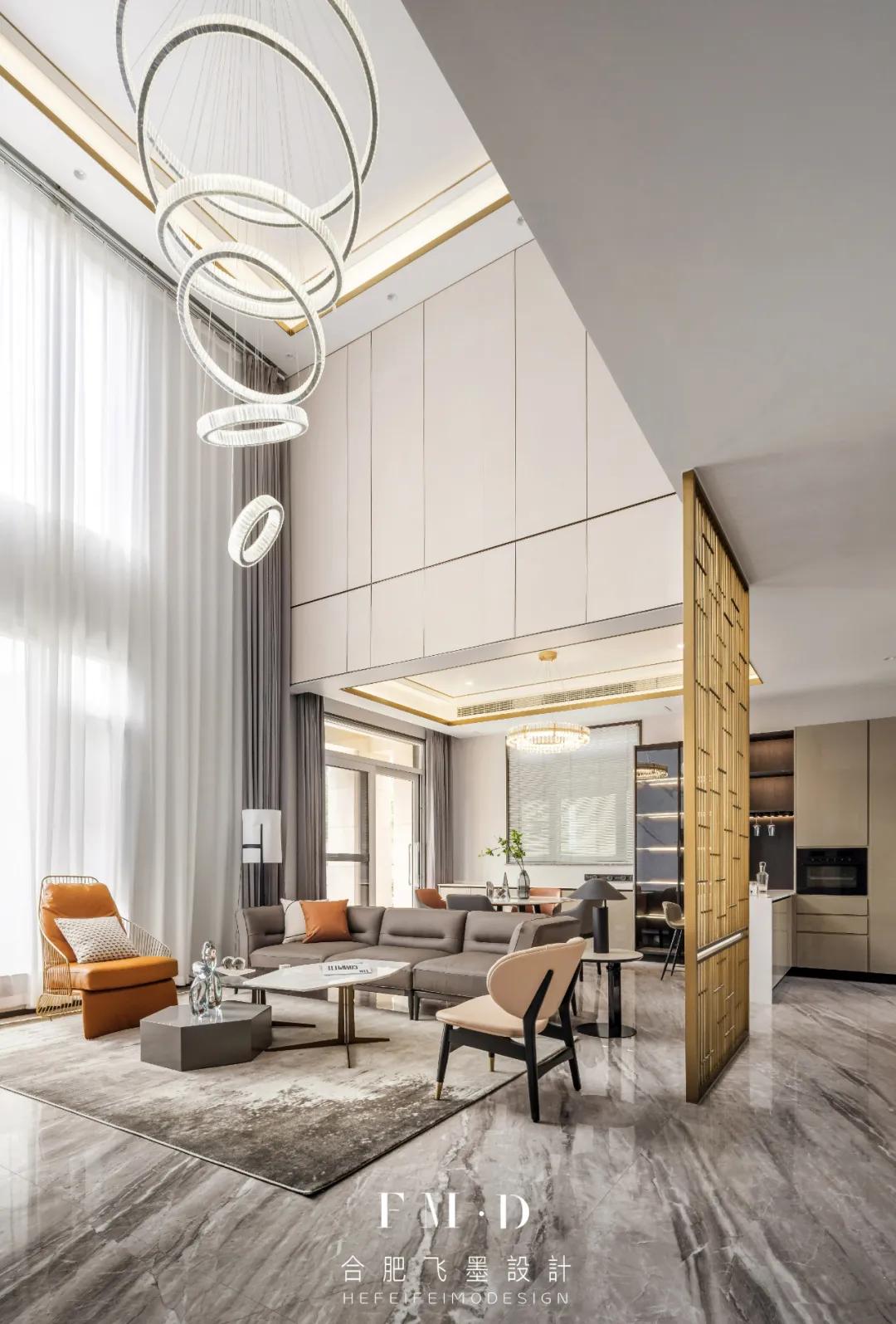 中式6层豪华顶级别墅,6层楼的现代风格别墅